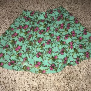 floral wavy skirt